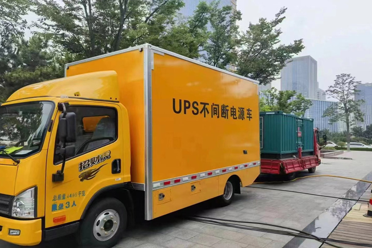 克拉玛依发电机租赁施工现场