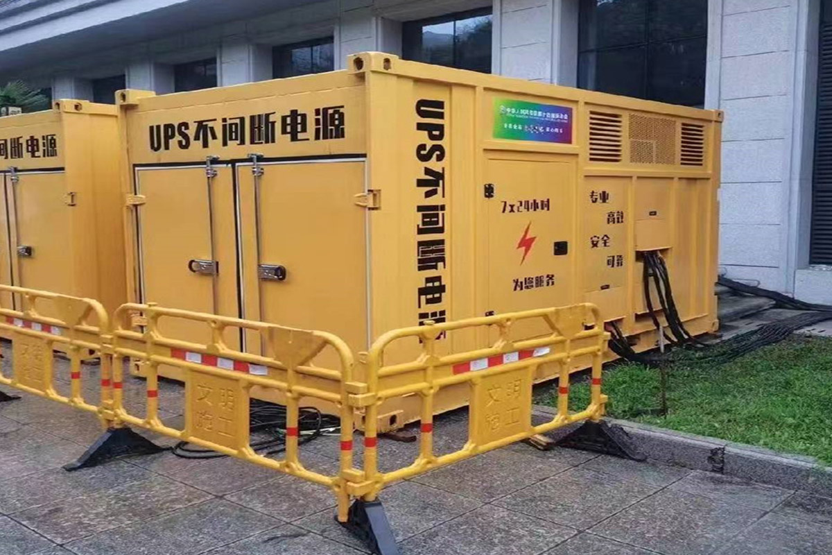 克拉玛依发电机租赁施工现场