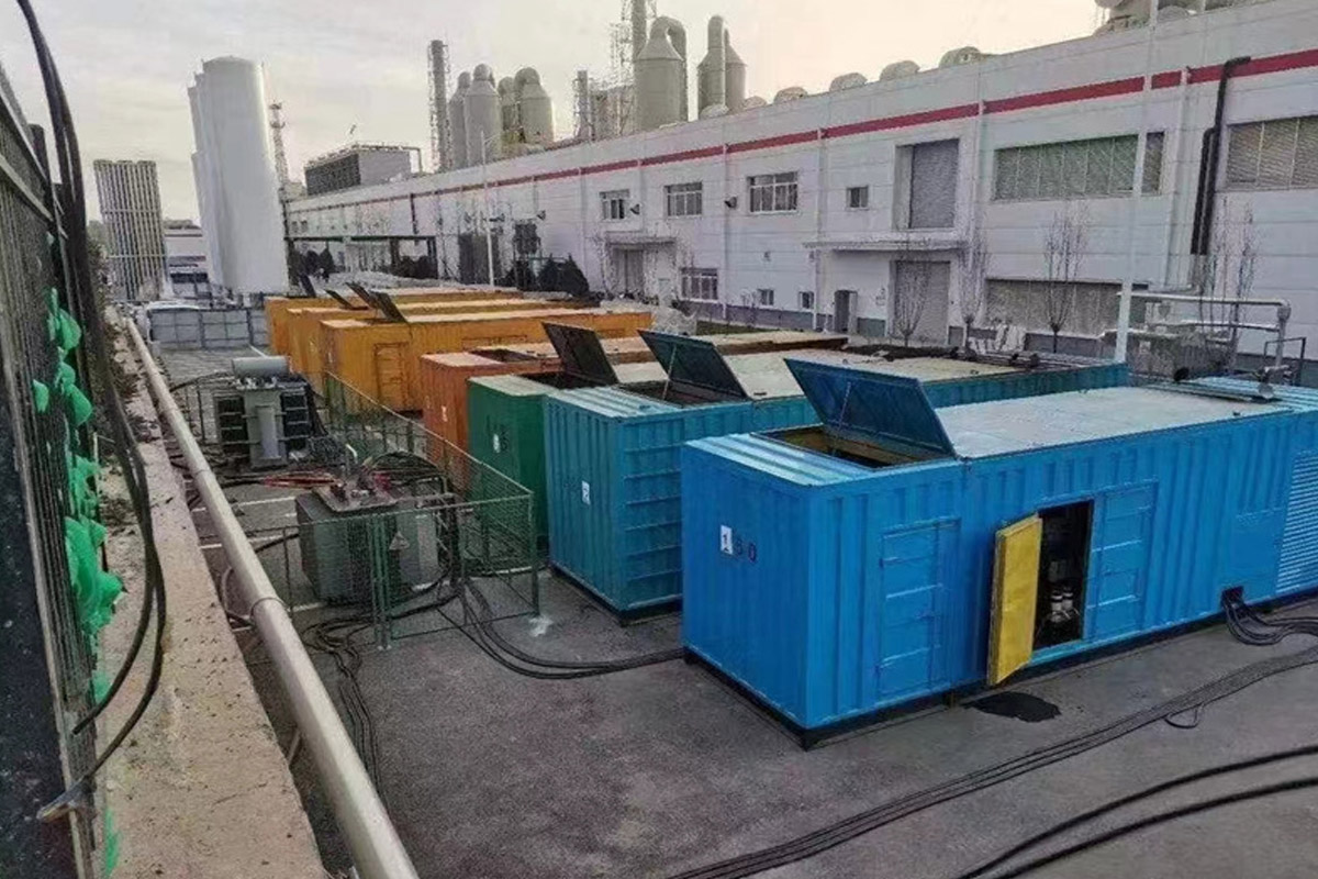克拉玛依发电机租赁施工现场